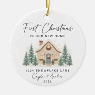 Décoration En Céramique Premier Noël personnalisé dans notre nouvelle mais