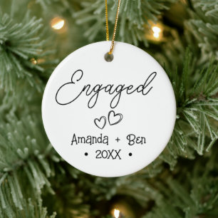 Décoration En Céramique Premier Noël personnalisé engagé Noël