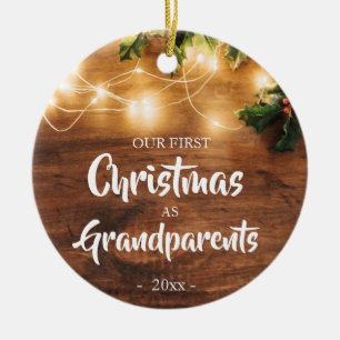 Décoration En Céramique Premier Noël russe en grand-père