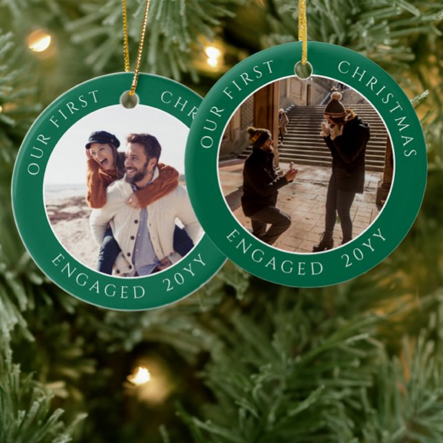 Décoration En Céramique Première photo de Noël engagée (Créateur téléchargé)