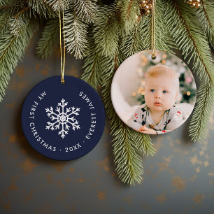 Décoration En Céramique Première réserve de Noël de la Marine