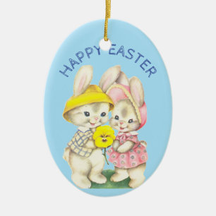 Décoration En Céramique Première Vintage de Pâques pour bébé Pâques person