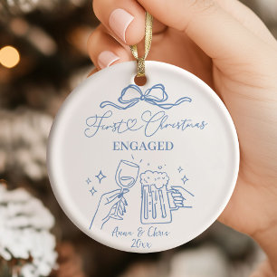 Décoration En Céramique Premiers Noël engagés doodle à la main