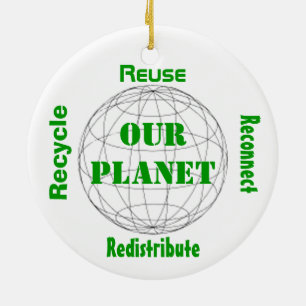 Décoration En Céramique Prenez soin de notre planète