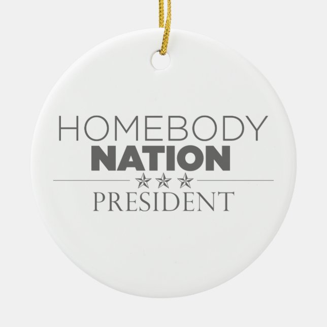 Décoration En Céramique Président de la nation Homebody (Devant)