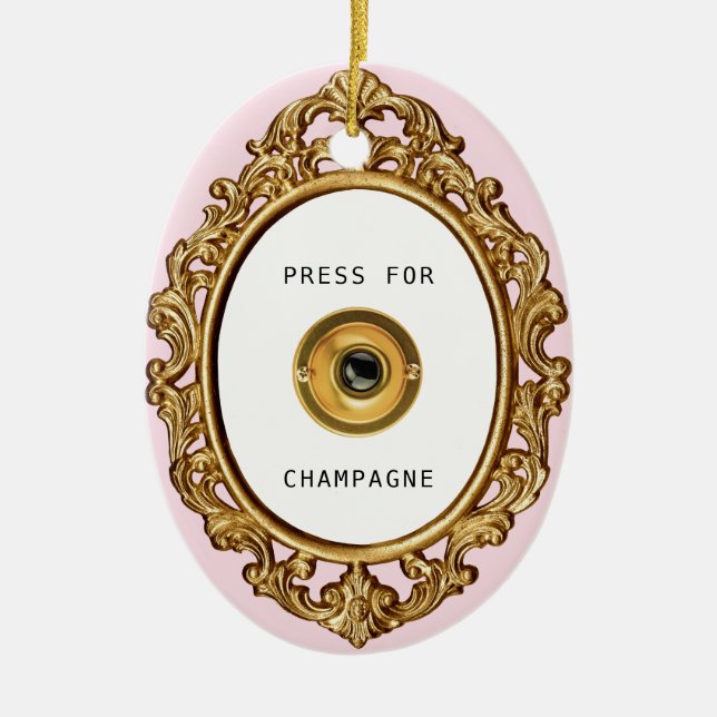 Décoration En Céramique Presse pour Champagne | (Devant)
