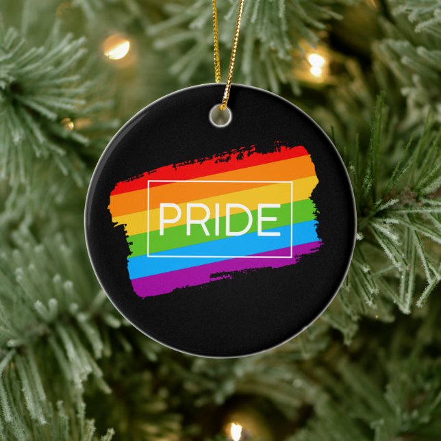 Décoration En Céramique Pride Brushstroke Rainbow (Arbre)