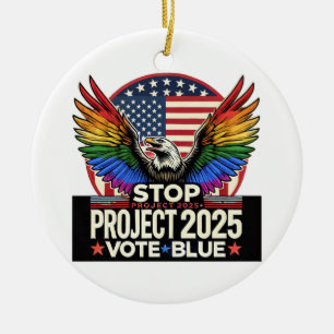Décoration En Céramique Pride - Stop Project 2025 - Vote Blue