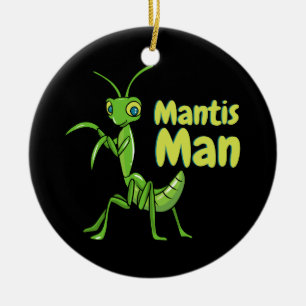 Décoration En Céramique Prière Mantis Man Green Garden Insect