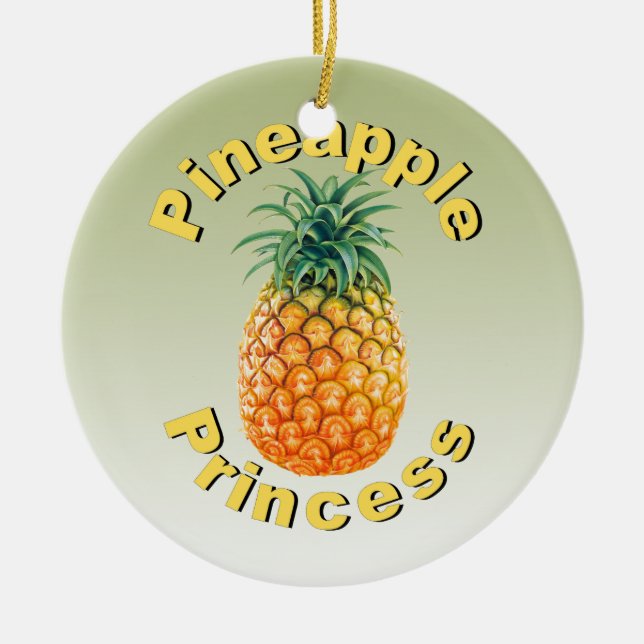 Décoration En Céramique Princesse à l'ananas (Devant)