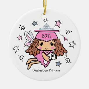 Décoration En Céramique Princesse Ornament d'obtention du diplôme