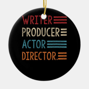 Décoration En Céramique Producteur d'écriture acteur réalisateur de films