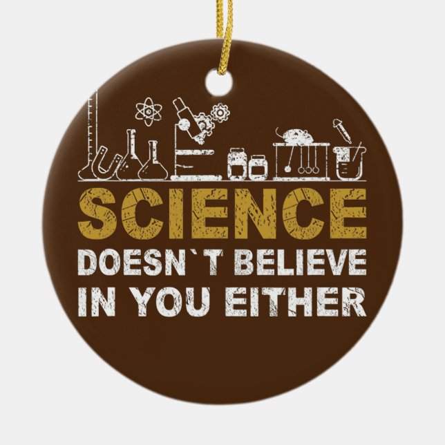 Décoration En Céramique Professeur Éléments chimistes Scientifique périodi (Devant)