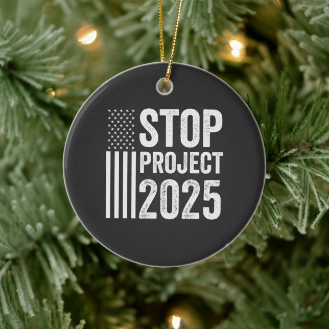 Décoration En Céramique Projet 2025 Trump Amérique républicaine USA (Arbre)
