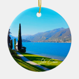 Décoration En Céramique Promenade de Bellagio au lac de Côme Italie