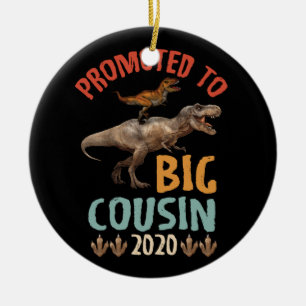 Décoration En Céramique Promu À Big Cousin 2022 T-rex Riding Dinosaur