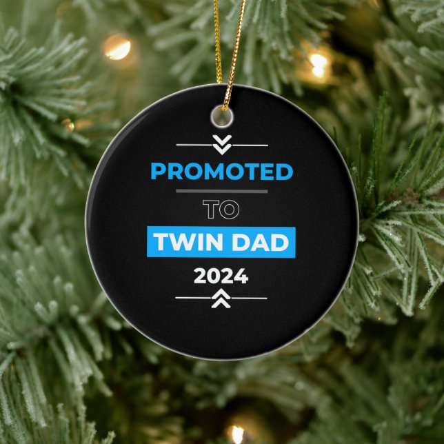 Décoration En Céramique Promu à Twin Dad 2024 (Arbre)