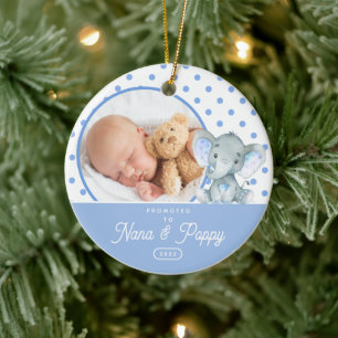Décoration En Céramique Promu au bébé garçon de Nana & Poppy Photo