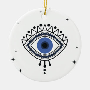 Décoration En Céramique Protection des yeux mal talisman ethnique magie bl