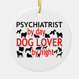 Décoration En Céramique Psychiatre par Amoureux des chiens de jour par nui