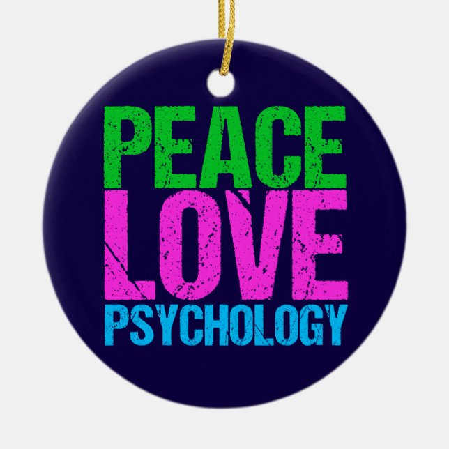 Décoration En Céramique Psychologue Mignonne Paix Loisir Psychologie Noël (Devant)