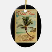 Puerto Plata Palm Tree Vintage voyage