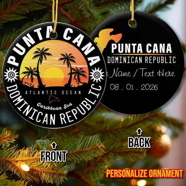 Décoration En Céramique Punta Cana République Dominicaine - Souvenir Rétro (Créateur téléchargé)
