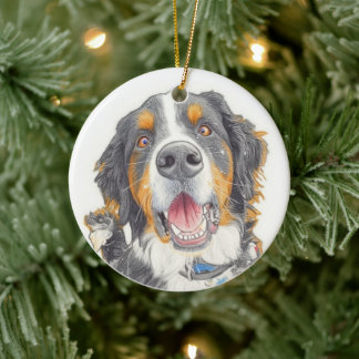 Décoration En Céramique Puppy Christmas Gift 