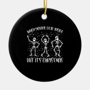 Décoration En Céramique Quand tu es mort à l'intérieur mais c'est la saiso