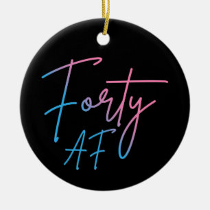 Décoration En Céramique Quarante AF II - Cadeau d'anniversaire