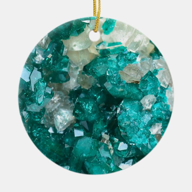 Décoration En Céramique Quartz turquoise de sucre candi (Devant)