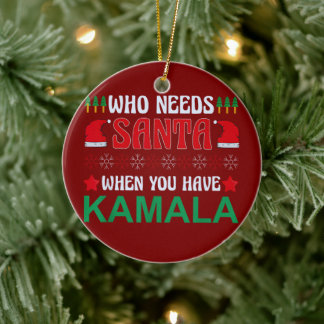 Décoration En Céramique Qui a besoin de Père Noël quand vous avez Kamala H