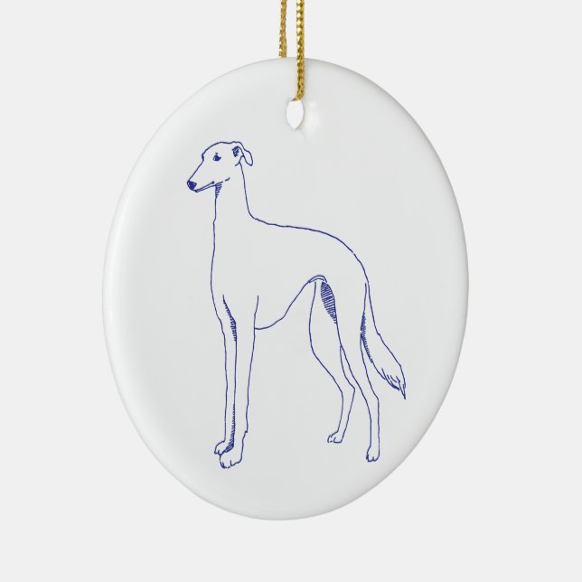 Décoration En Céramique Race de chien Galgo Español (Droite)