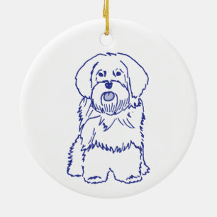 Décoration En Céramique Race de chien Havanese