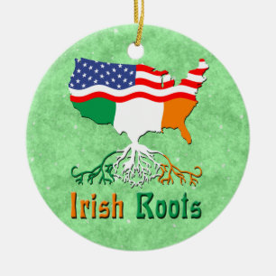 Décoration En Céramique Racines irlandaises américaines