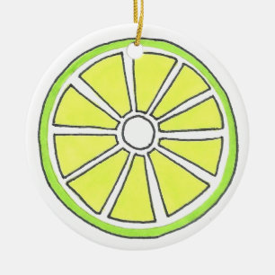 Décoration En Céramique Rafraîchir Florida Clé Citrus Fruit Slice