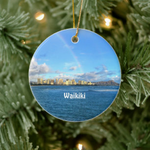 Décoration En Céramique Rainbow sur Waikiki Ceramic Ornament