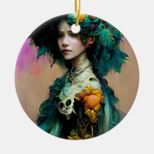 Décoration En Céramique Rainbow Urchin 2 Imaginaire Sci-Fi