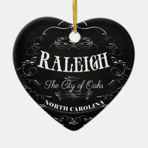 Décoration En Céramique Raleigh, la Caroline du Nord - la ville des chêne