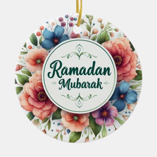 Décoration En Céramique Ramadan Moubarak (Devant)