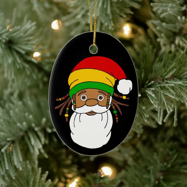 Décoration En Céramique Rasta Santa Claus Christmas (Arbre)