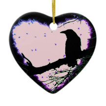 Raven Love Pour Toujours Cracked Coeur