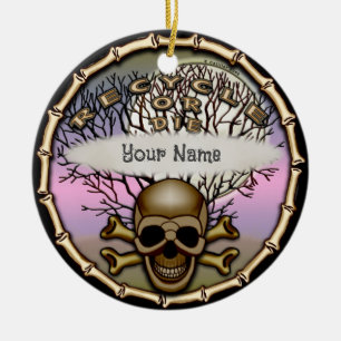 Décoration En Céramique Recycler Ou Mourir L'Ornement