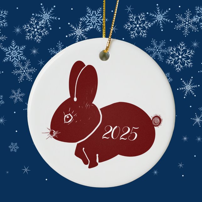 Décoration En Céramique Red Bunnies 2025 (Créateur téléchargé)