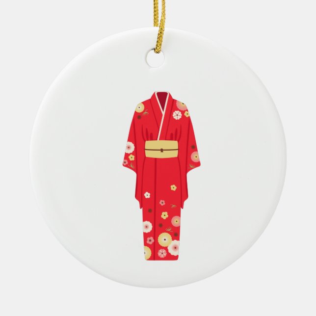 Décoration En Céramique Red Kimono (Devant)