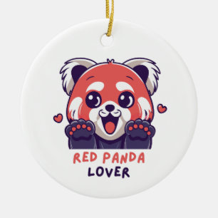 Décoration En Céramique Red Panda Lover