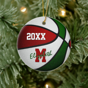 Décoration En Céramique red white green fee girl boys basket-ball