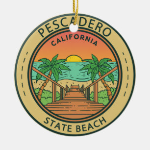 Décoration En Céramique Redwood National Park Californie Vintage