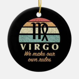 Décoration En Céramique Règles drôles de Zodiac Virgo