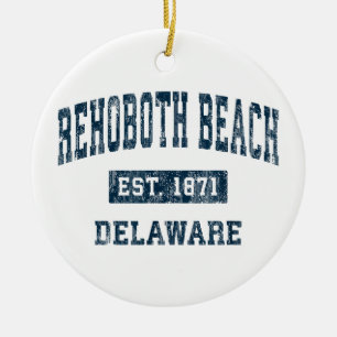 Décoration En Céramique Rehoboth Beach Delaware DE Sports Vintages Design